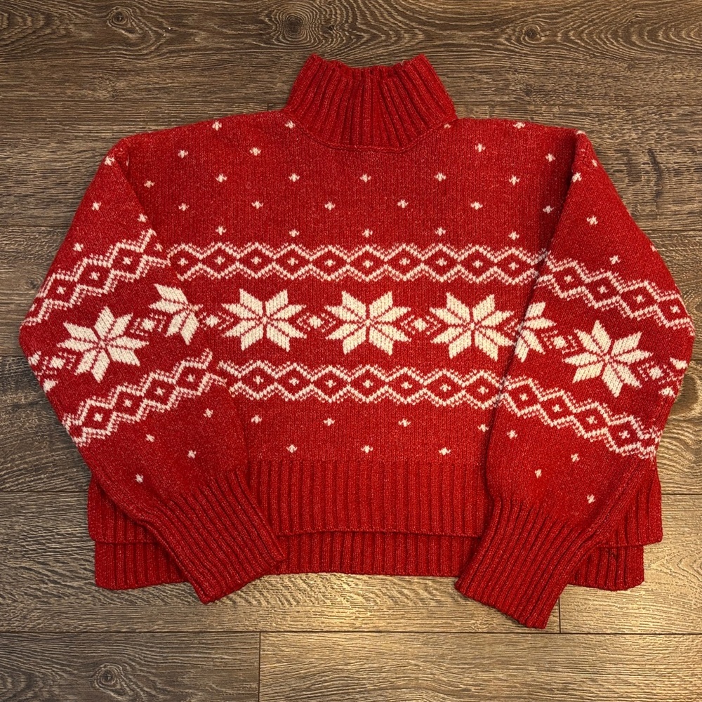 Women's Cropped Winter Sweater